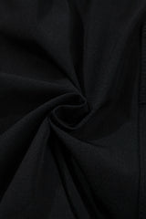 Black Cargo Pocket Elastic Waist Active Casual Skort Casual Shorts JT's Designer Fashion