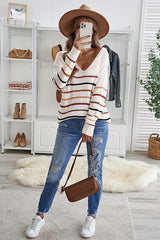 Multicolor Striped Knit Sweater Sweaters & Cardigans JT's Designer Fashion