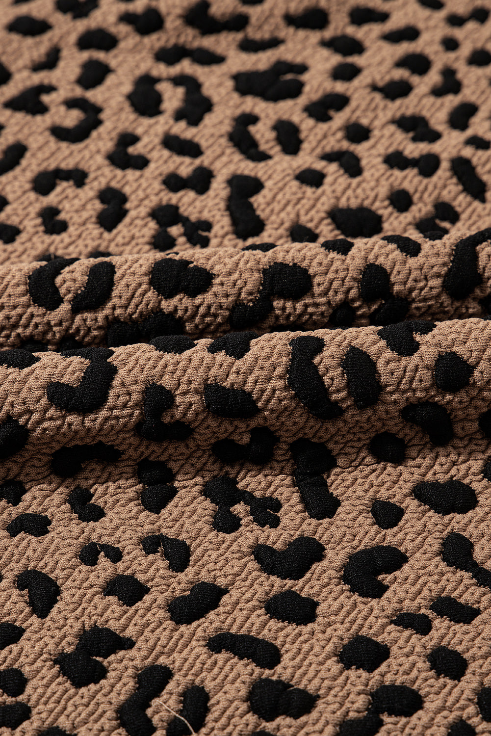 Khaki Leopard Print V Neck Sleeveless Collared Mini Dress Mini Dresses JT's Designer Fashion