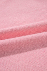 Peach Blossom Flower Detail Knitted Notched Neck Sweater Sweaters JT's Designer Fashion