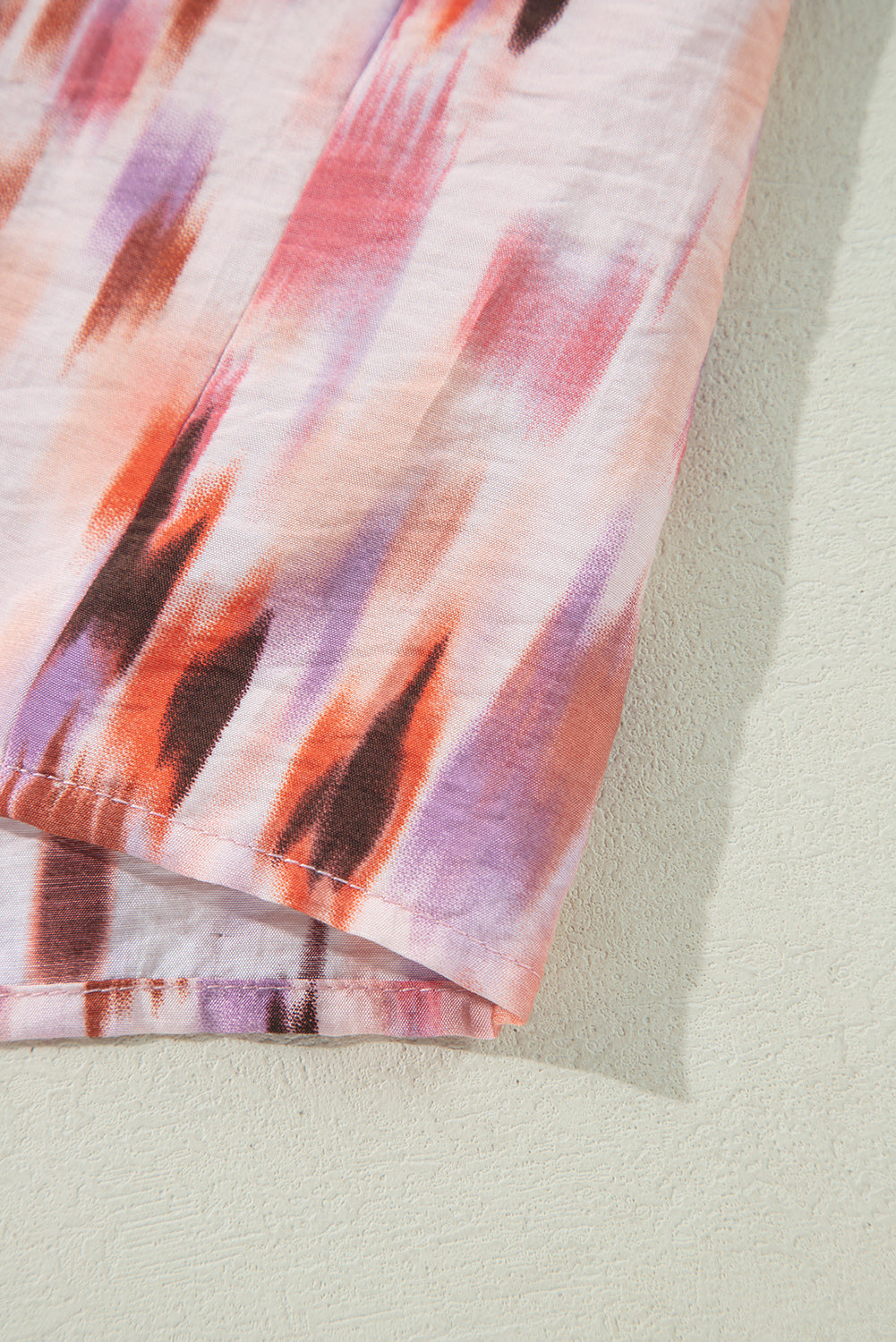 Pink Abstract Printed Flutter Sleeve Daring Cutout Long Dress Maxi Dresses JT's Designer Fashion