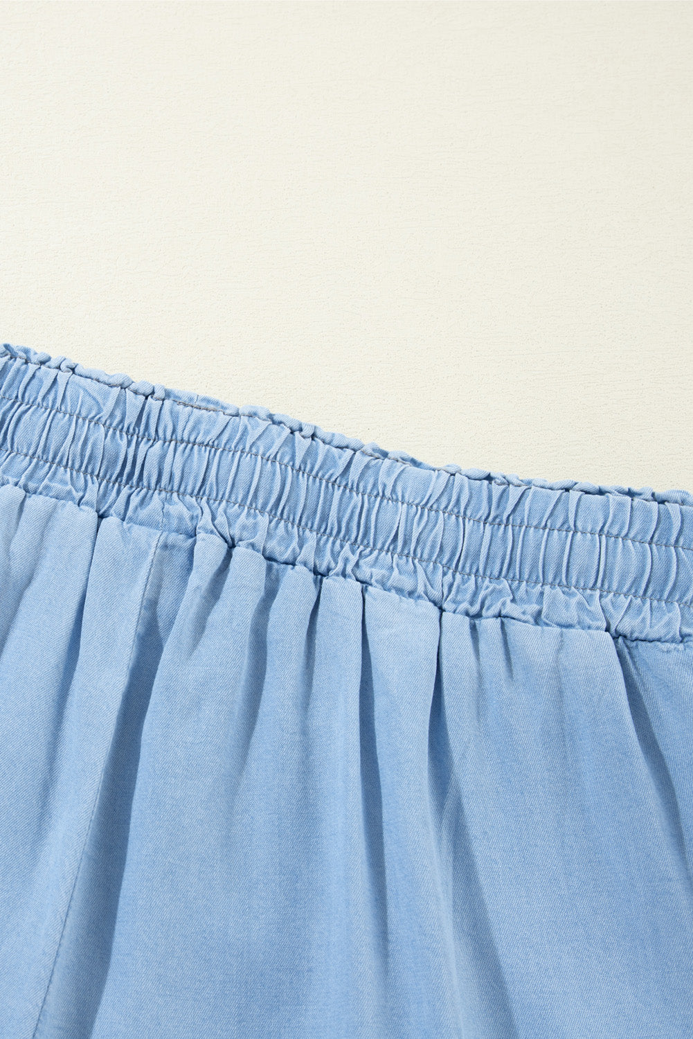 Myosotis Drawstring High Waist Wide Leg Denim Pants Pants & Culotte JT's Designer Fashion