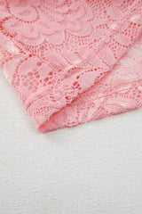 Blossom Floral Lace Sheer Long Sleeve Top Long Sleeve Tops JT's Designer Fashion