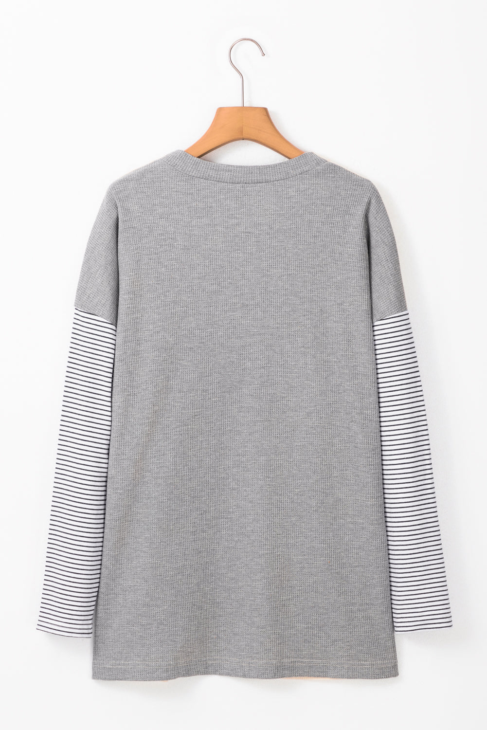 Black Stripe Colorblock Patchwork Open Front Cardigan with Pocket Cardigans JT's Designer Fashion