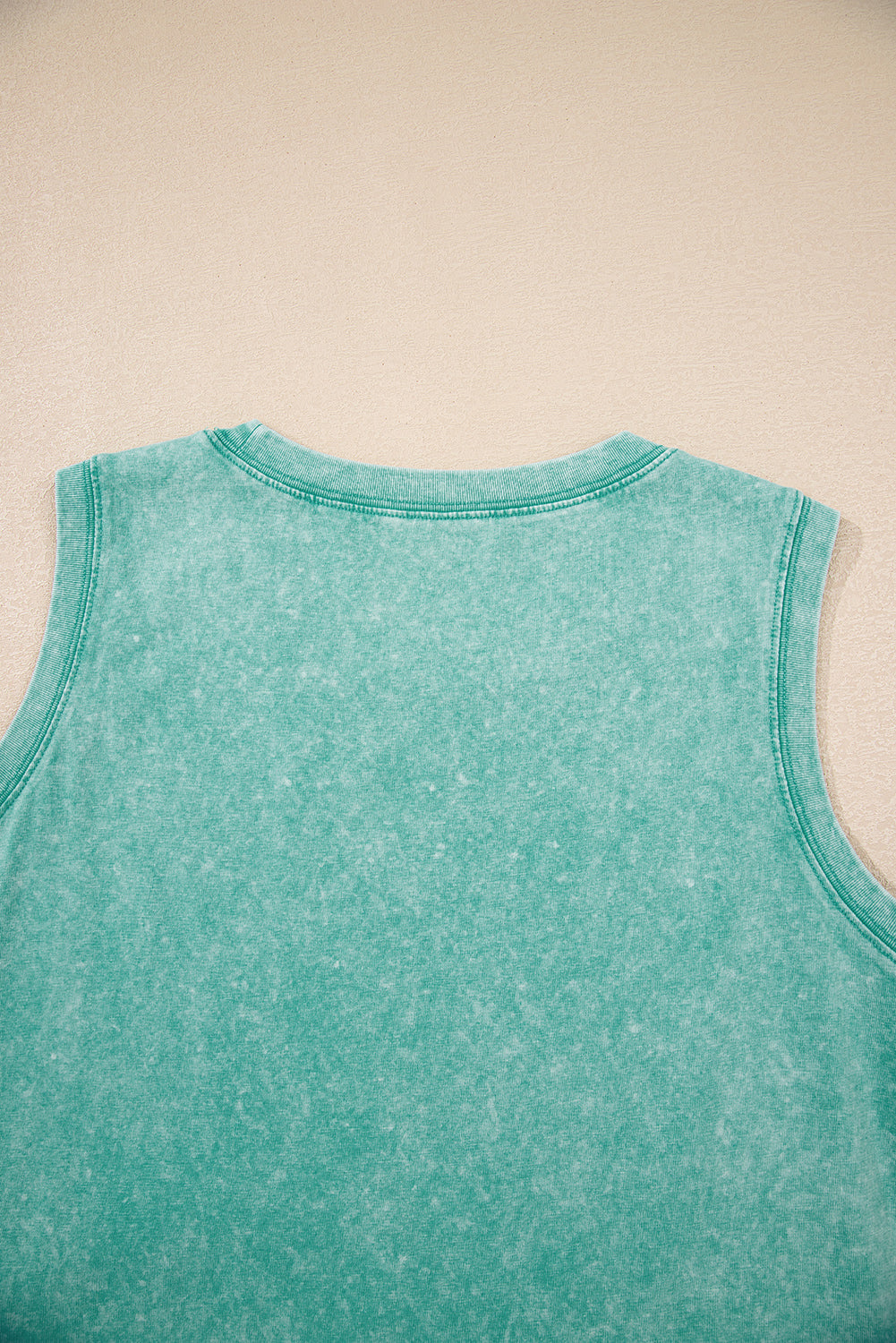 Sea Green Mineral Wash Tank Mini Dress with Pockets Mini Dresses JT's Designer Fashion