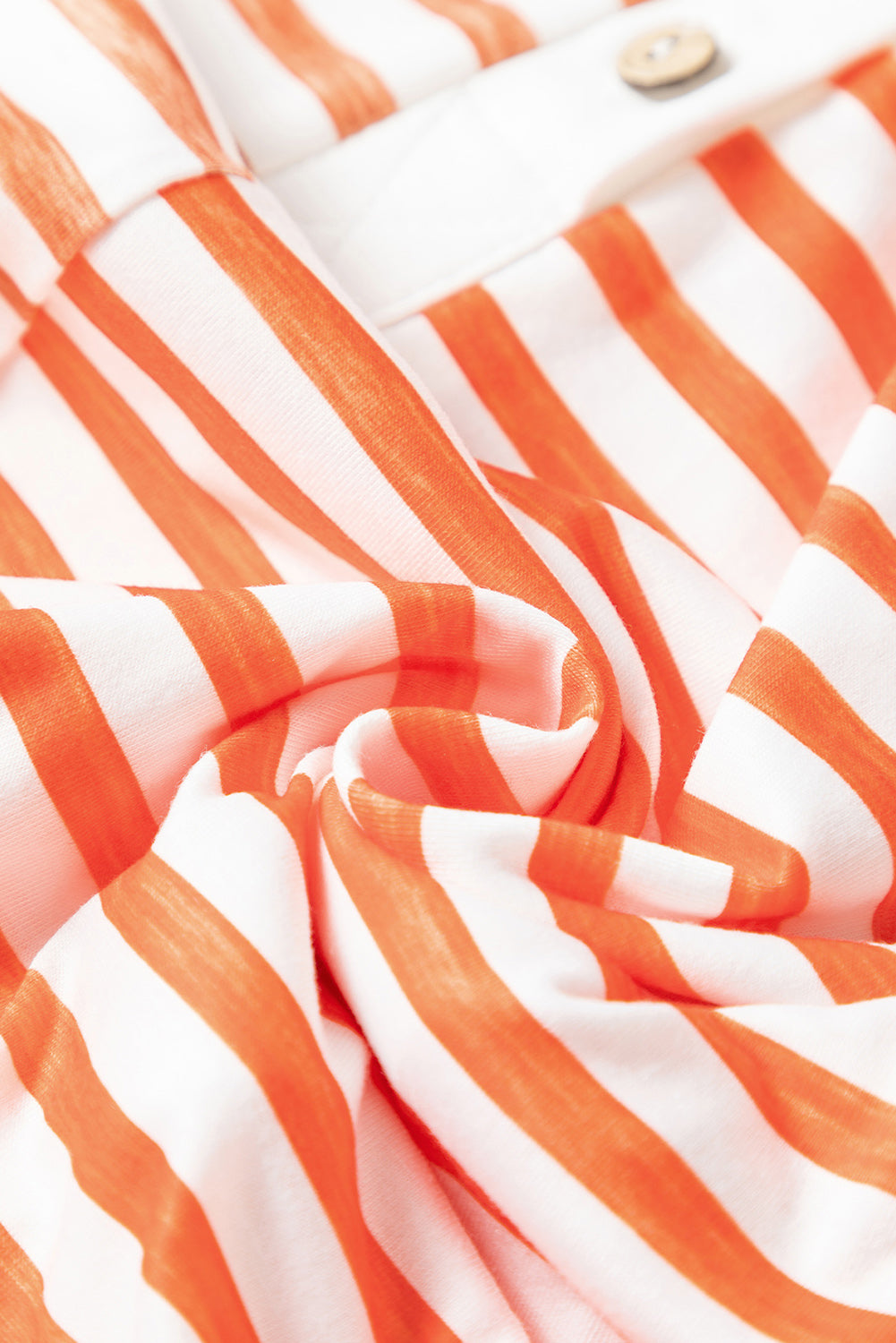 Orange Stripe Oversized Buttoned Front Sleeveless Wide Leg Jumpsuit Jumpsuits & Rompers JT's Designer Fashion