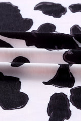 Black Western Pattern Cow Patchwork Open Front Cardigan Sweaters & Cardigans JT's Designer Fashion