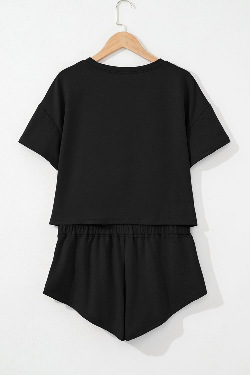 Black Firework USA Graphic Tee and Smocked Waistband Skort Set Graphic Sets JT's Designer Fashion