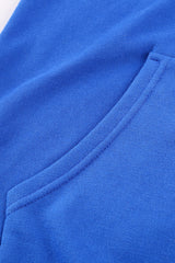 Blue Zip-up Hoodie Jacket Sweatshirts & Hoodies JT's Designer Fashion