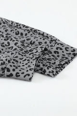 Gray Breezy Leopard Joggers Pants & Culotte JT's Designer Fashion