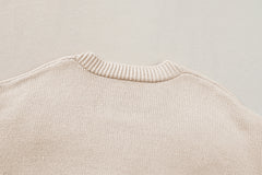 Parchment Elegant Flower Decor Button Front Cardigan Cardigans JT's Designer Fashion
