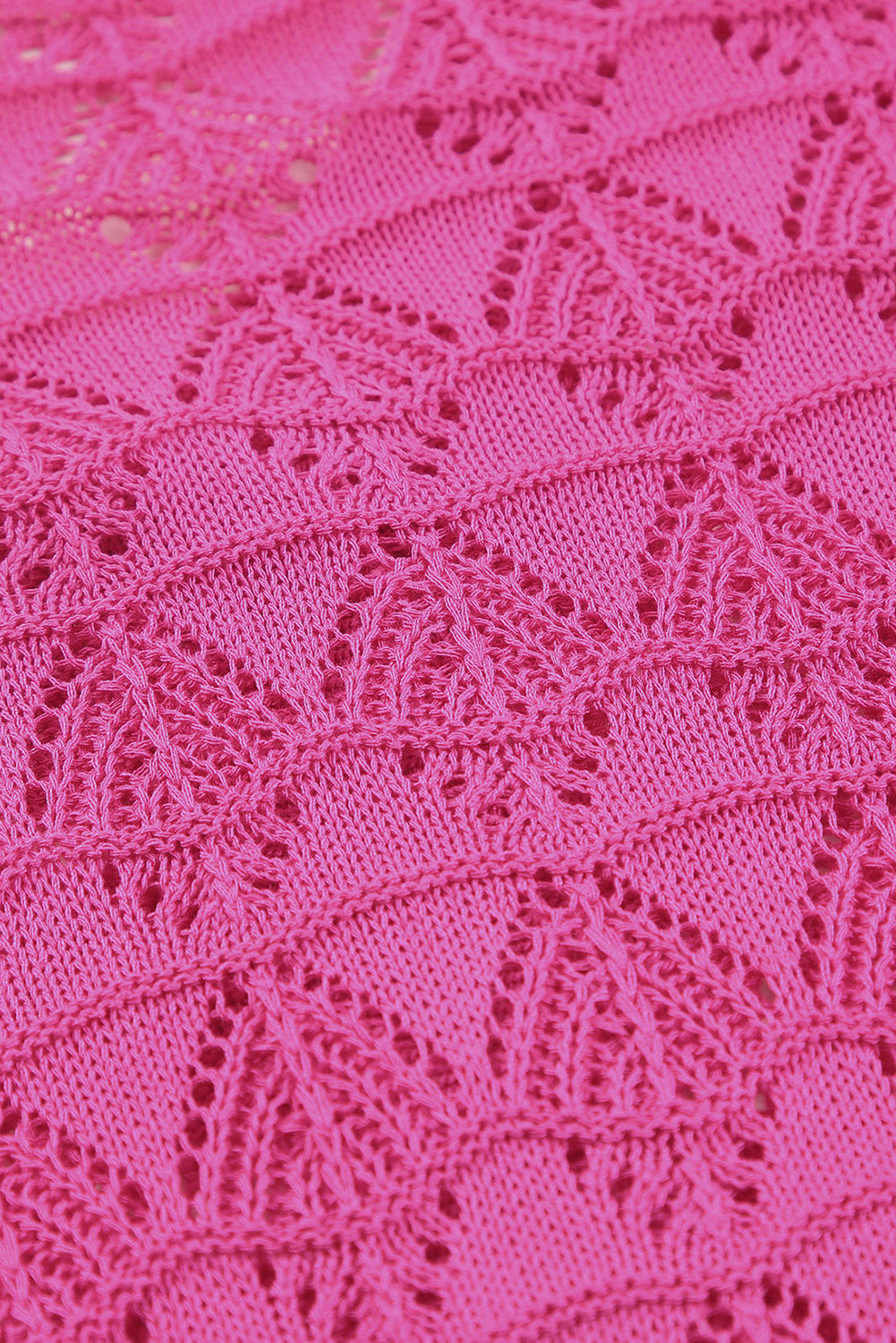 Rose Lightweight Buttoned Front Crochet Cardigan Cardigans JT's Designer Fashion