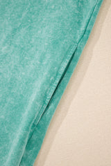 Sea Green Mineral Wash Tank Mini Dress with Pockets Mini Dresses JT's Designer Fashion