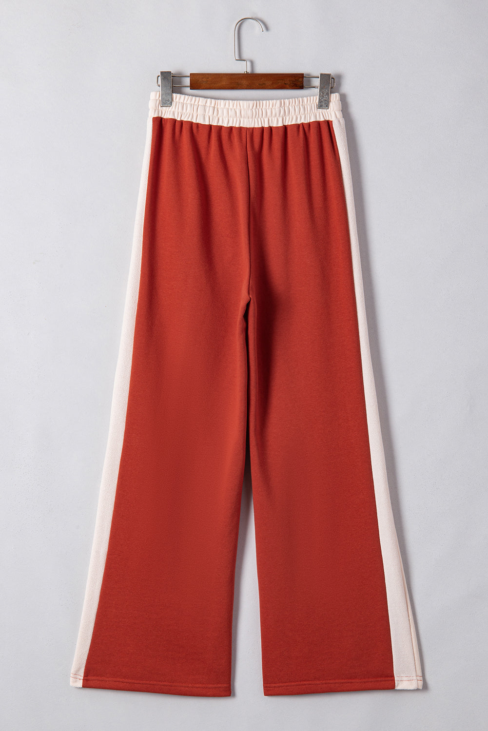 Flamingo Color Block Drawstring High Waist Wide Leg Pants Pants & Culotte JT's Designer Fashion