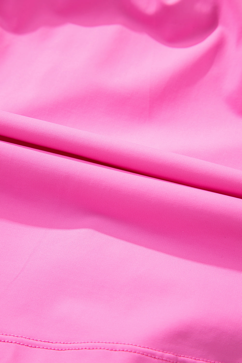 Sachet Pink Plain Sleeveless Loop Drawstring Cinched Waist Romper Jumpsuits & Rompers JT's Designer Fashion