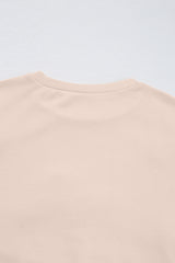 Parchment Embroidered Bow Lantern Sleeve Oversized Pullover Sweatshirt Sweatshirts & Hoodies JT's Designer Fashion