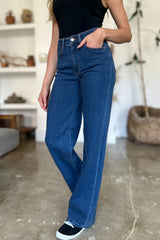 Judy Blue Full Size High Rise Straight Jeans Jeans JT's Designer Fashion