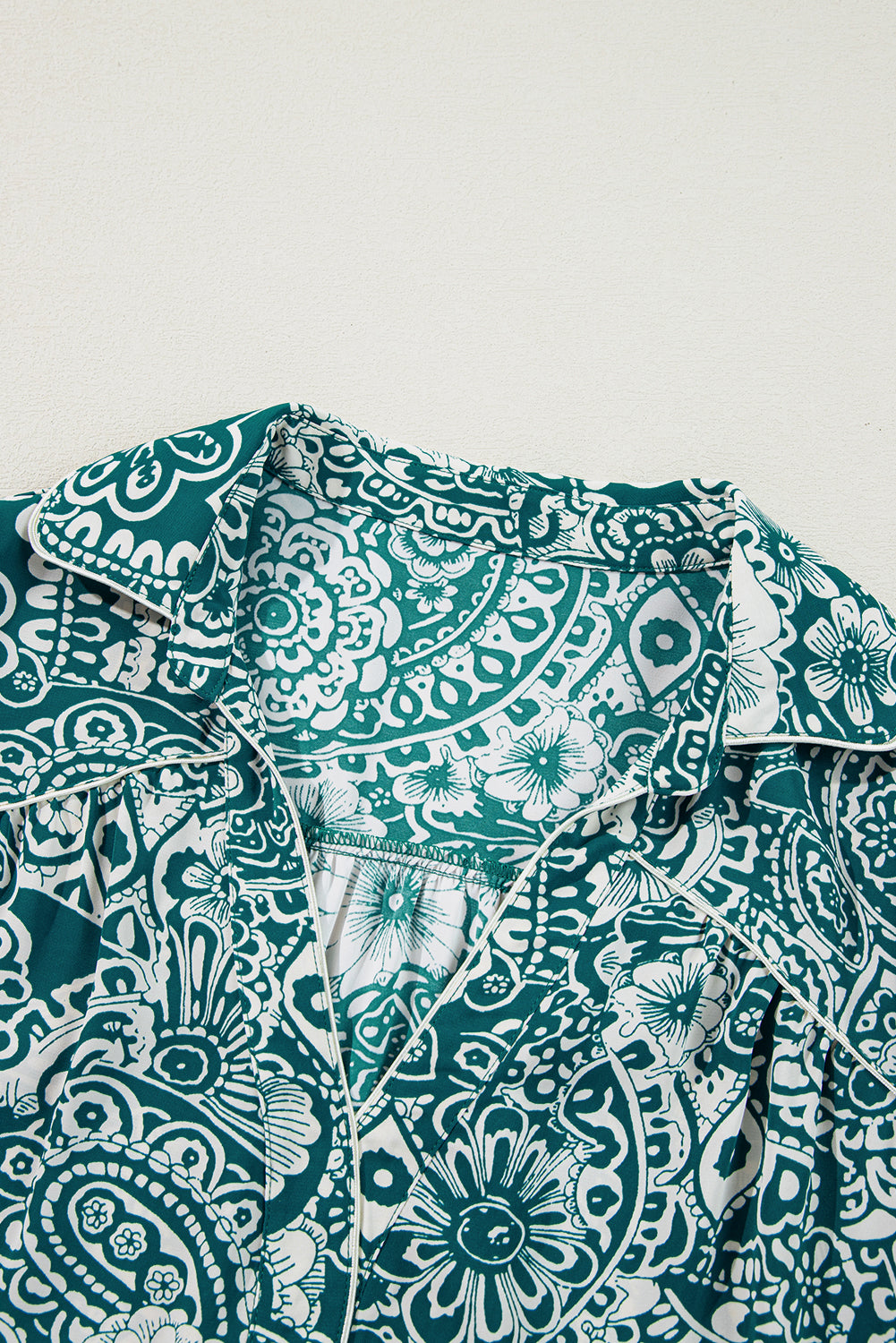 Green Floral Flounce Sleeve Split Neck Plus Size Dress Plus Size Mini Dresses JT's Designer Fashion