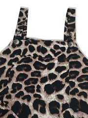 Plus Size Leopard Print Wide Leg Casual Overalls Jumpsuits & Rompers JT's Designer Fashion
