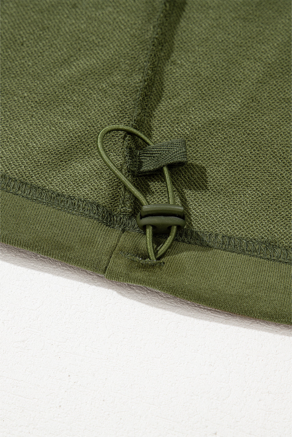 Moss Green Solid Kangaroo Pocket Half Zipper Oversized Hoodie Sweatshirts & Hoodies JT's Designer Fashion