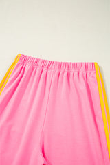 Pink Counting Rainbows High Waist Sweatpants Pants & Culotte JT's Designer Fashion