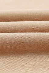 Khaki Drop Shoulder Ribbed Trim Oversized Sweatshirt Sweatshirts & Hoodies JT's Designer Fashion