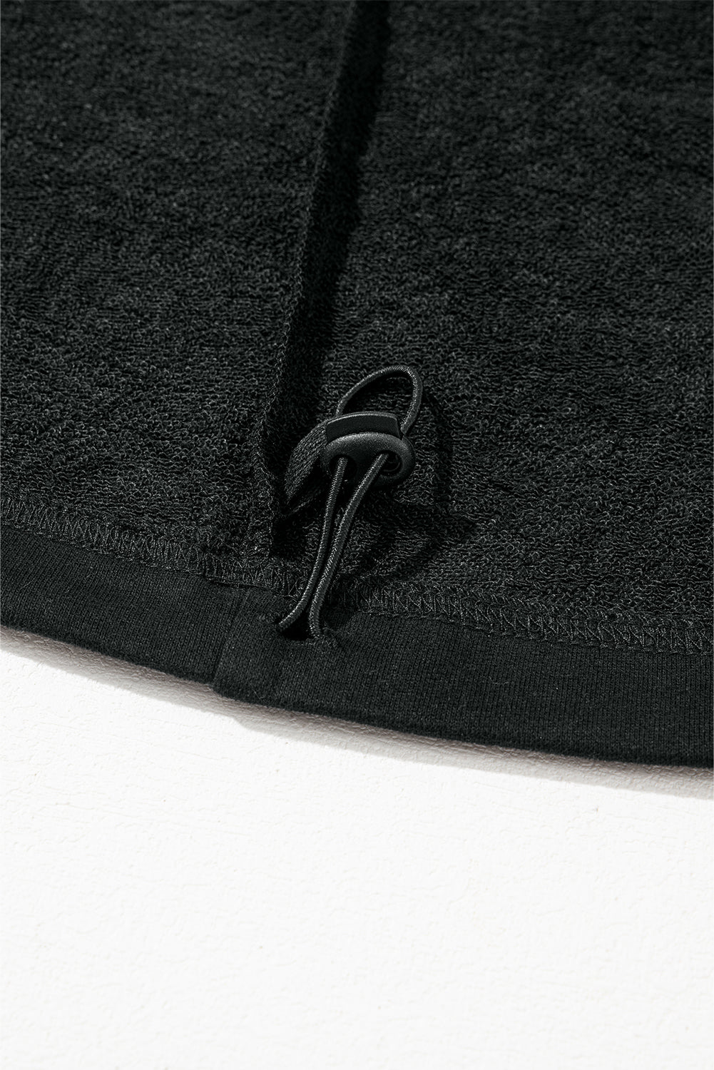 Black Solid Kangaroo Pocket Half Zipper Oversized Hoodie Sweatshirts & Hoodies JT's Designer Fashion