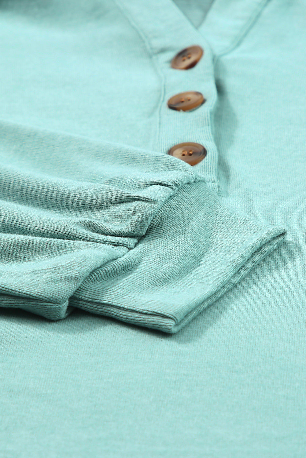 Buttoned High and Low Hem Hoodie Sweatshirts & Hoodies JT's Designer Fashion