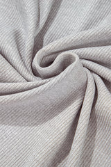 Gray Colorblock Ribbed Collared Oversized Sweatshirt Sweatshirts & Hoodies JT's Designer Fashion