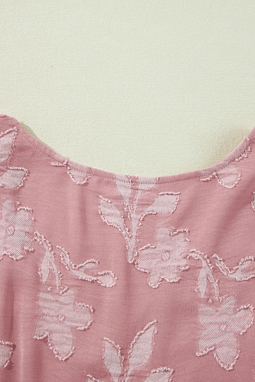 Peach Blossom Floral Surplice V Neck Tiered Ruffled Plus Size Dress Plus Size Mini Dresses JT's Designer Fashion