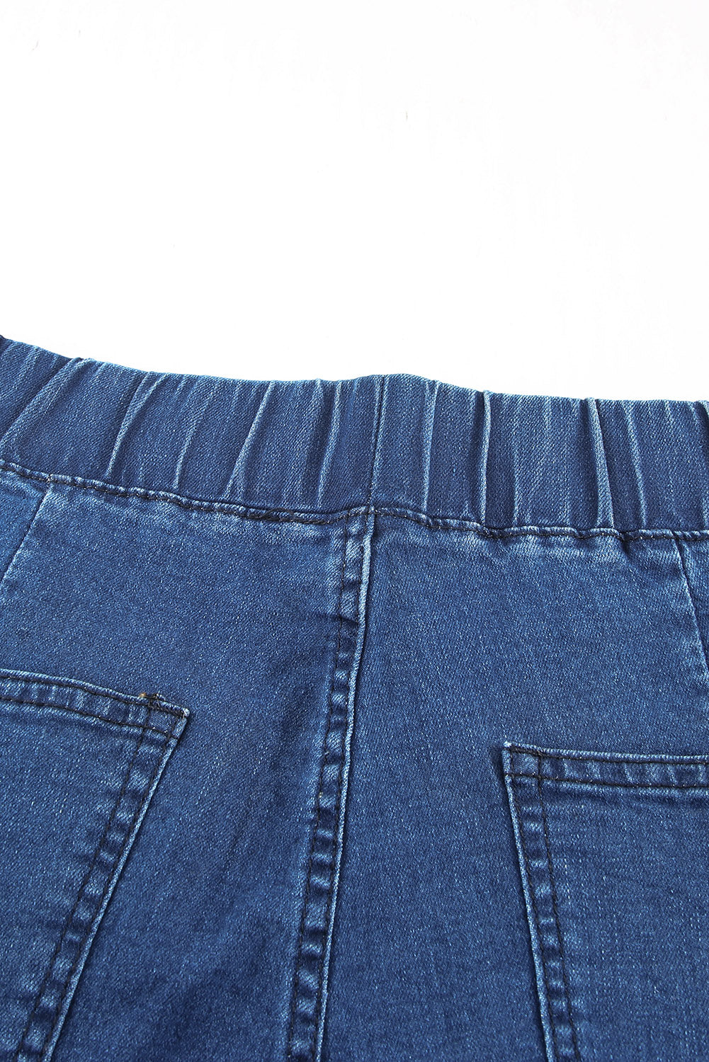 Sky Blue Distressed Bell Bottom Denim Pants Jeans JT's Designer Fashion