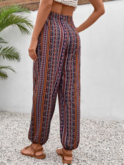 Tassel Printed High Waist Pants Pants & Culotte JT's Designer Fashion
