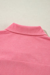 Bonbon Corduroy Flap Detail Button Up Split Shacket Jackets JT's Designer Fashion