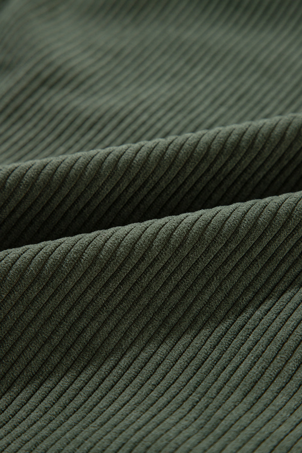 Jungle Green Oversized Corduroy Contrast Hooded Shacket Jackets JT's Designer Fashion