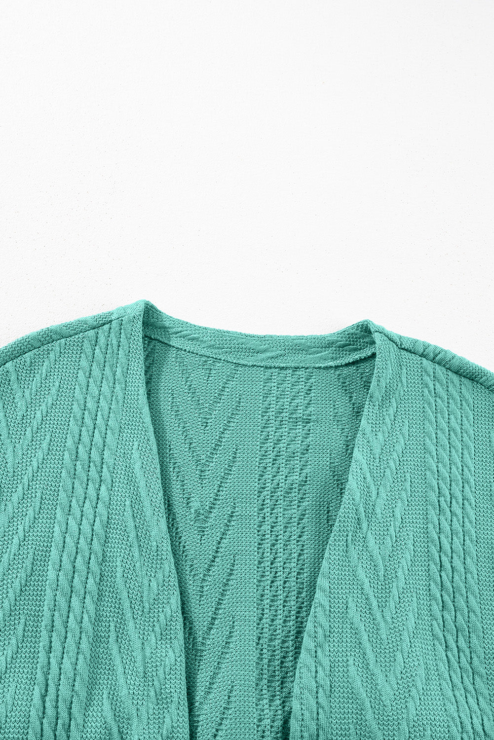 Canton Solid Textured Open Front Cardigan with Pocket Cardigans JT's Designer Fashion