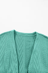 Canton Solid Textured Open Front Cardigan with Pocket Cardigans JT's Designer Fashion