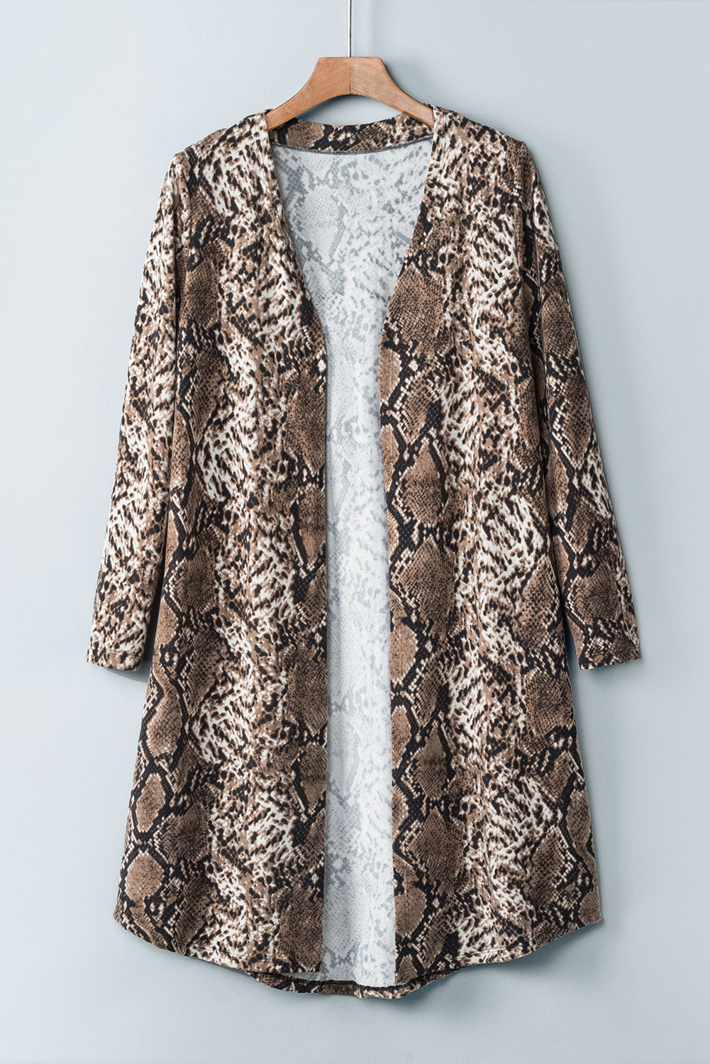 Snake Print Long Cardigan Sweaters & Cardigans JT's Designer Fashion