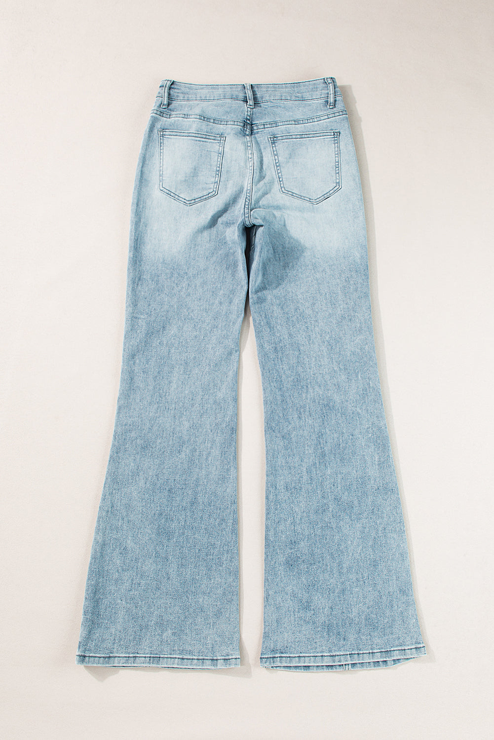 Dusk Blue Acid Wash Extra Wide Leg High Waist Long Jeans Jeans JT's Designer Fashion