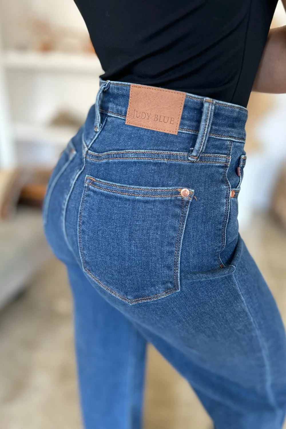Judy Blue Full Size High Rise Straight Jeans Jeans JT's Designer Fashion