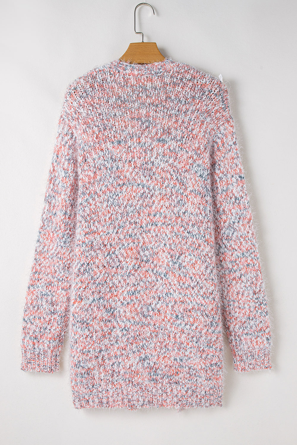 Pink Multicolor Confetti Open Front Knit Cardigan Cardigans JT's Designer Fashion