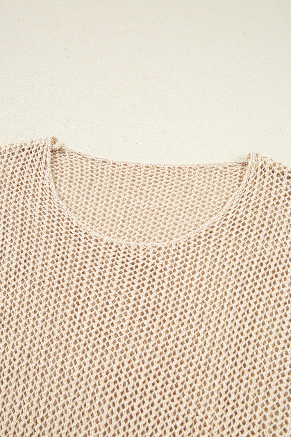 Smoke Gray Crochet Hollow-out Jumper Top Sweater Sweaters JT's Designer Fashion