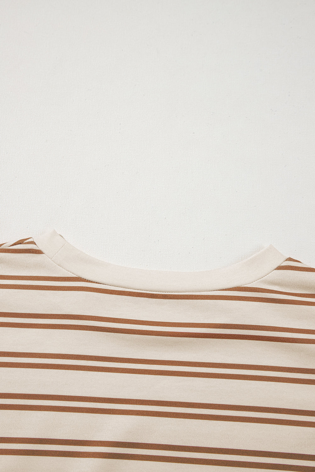 Khaki Stripe Round Neck Sleeveless Casual Pocketed Mini Dress Mini Dresses JT's Designer Fashion