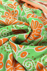 Green Floral Print Pocketed Front Knot High Waist Casual Shorts Casual Shorts JT's Designer Fashion
