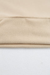 Apricot Solid Fleece Lined Drop Shoulder High Low Sweatshirt Sweatshirts & Hoodies JT's Designer Fashion