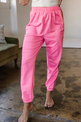 Pink Counting Rainbows High Waist Sweatpants Pants & Culotte JT's Designer Fashion