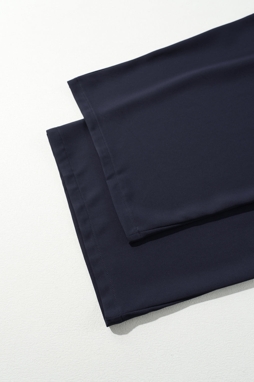 Dirty blue Dual Buttoned High Waist Pleated Wide Leg Pants Pants & Culotte JT's Designer Fashion