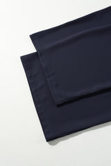 Dirty blue Dual Buttoned High Waist Pleated Wide Leg Pants Pants & Culotte JT's Designer Fashion