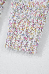 Yellow Multicolor Confetti Open Front Knit Cardigan Cardigans JT's Designer Fashion