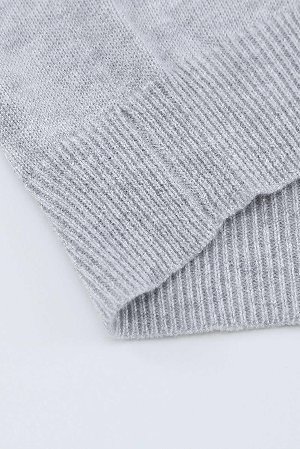 Gray Striped Colorblock Sweater Sweaters & Cardigans JT's Designer Fashion