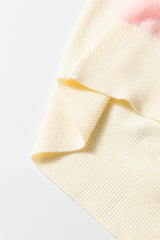 White Stripe Colorful Pattern Button Front Sweater Cardigan Cardigans JT's Designer Fashion